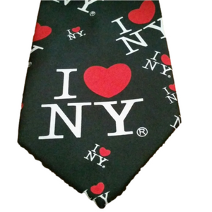 RMZZ I Love New York Tie Black Red White